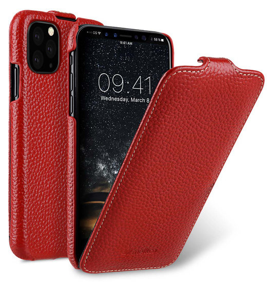 Melkco Leather Jacka IPhone 11 Pro Hoesje Rood