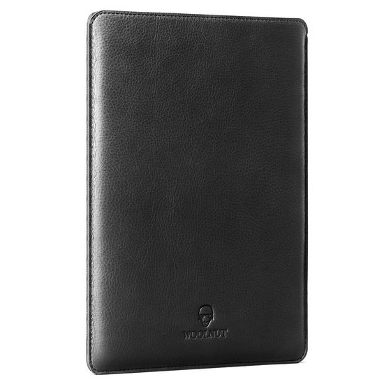 Woolnut Leather Sleeve MacBook 13 Inch Hoesje Zwart