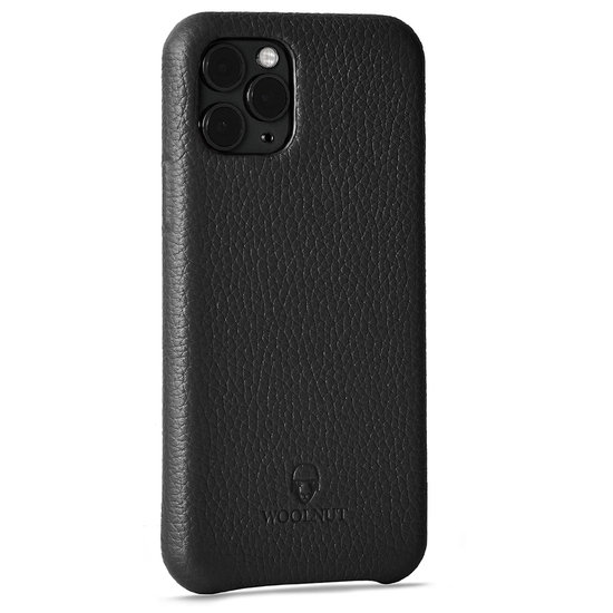 Woolnut Leather Hoesje IPhone 11 Pro Hoesje Zwart