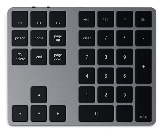 Satechi Blauwtooth Extended KeyPad Toetsenbord Grijs
