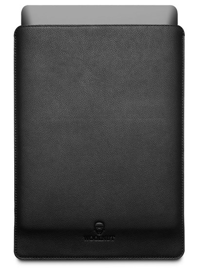 Woolnut Leather MacBook Pro 16 Inch Sleeve Zwart
