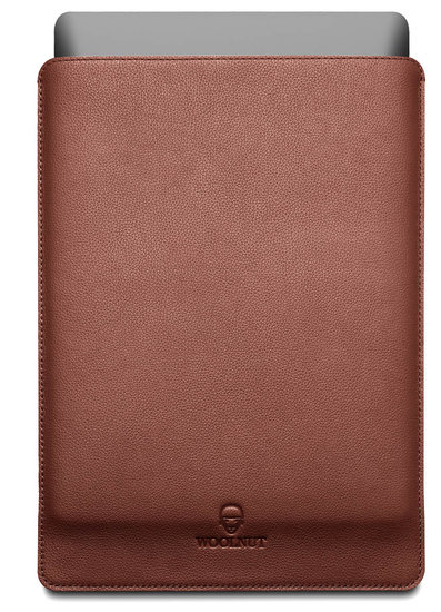 Woolnut Leather MacBook Pro 16 Inch Sleeve Cognac