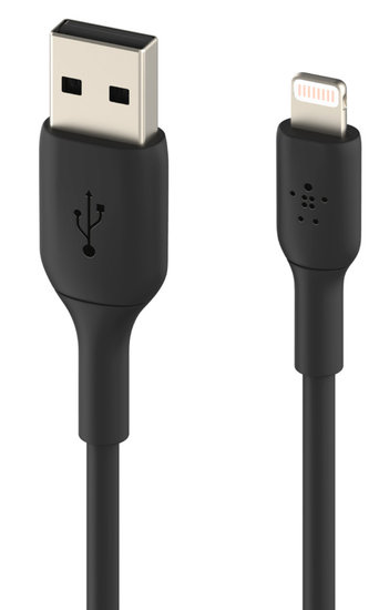 Afbeelding van Belkin BoostCharge Lightning Naar USB Kabel 1 Meter Zwart | Appelhoes, dé specialist voor al je Apple producten
