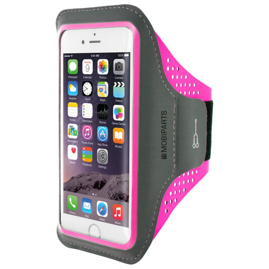 Mobiparts Comfort IPhone SE 2020 Sportband Neon Roze