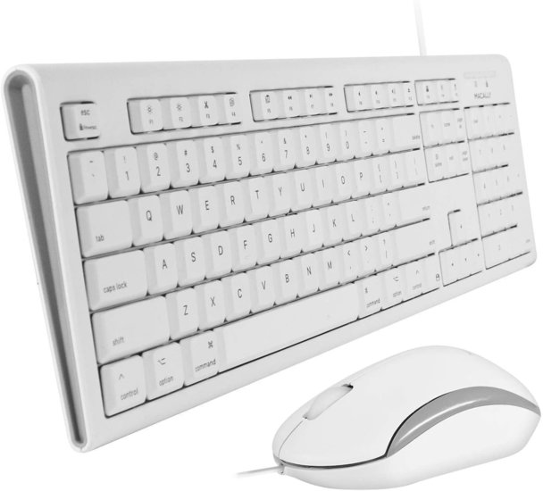 MacAlly QKEY Bedraad USB Toetsenbord + Qmouse Optische Muis