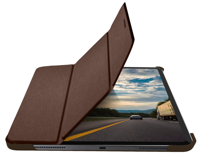 Macally BookStand IPad Pro 12,9 Inch 2020 Hoesje Bruin