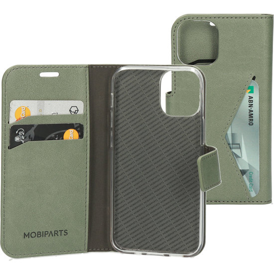 Mobiparts Classic Wallet IPhone 12 Mini Hoesje Groen
