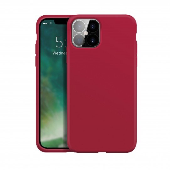 Xqisit Silicone IPhone 12 Pro / IPhone 12 Hoesje Rood