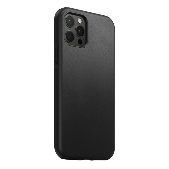 Nomad Leather Rugged IPhone 12 Pro / IPhone 12 hoesje Zwart