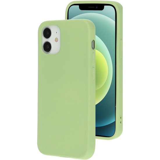 Mobiparts Silicone IPhone 12 Mini Hoesje Groen