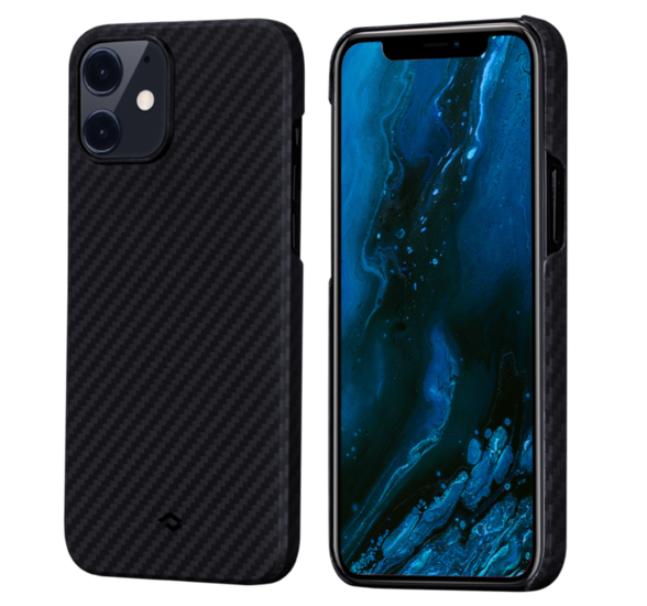 Pitaka MagEZ IPhone 12 Aramid Fiber Hoesje Zwart