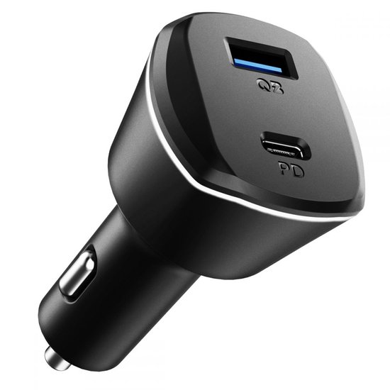 Spigen PowerArc ArcStation 30 Watt USB-C Auto Oplader Zwart