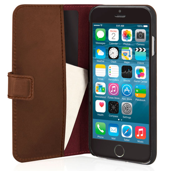 Pipetto Leather Wallet IPhone 6/6S Bruin