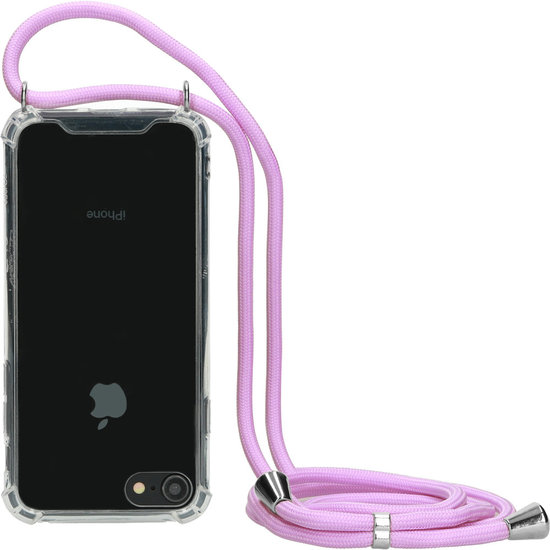 Mobiparts Lanyard IPhone SE 2022 / 2020 / 8 / 7 Hoesje Paars