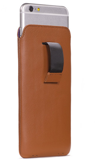 Decoded Leather Pouch Strap IPhone 6/6S Plus Bruin
