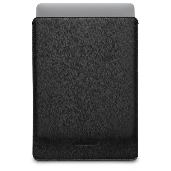 Woolnut Leather Sleeve MacBook Pro 14 Inch Hoesje Zwart