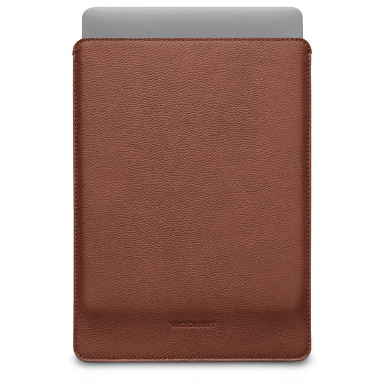 Woolnut Leather Sleeve MacBook Pro 14 Inch Hoesje Cognac