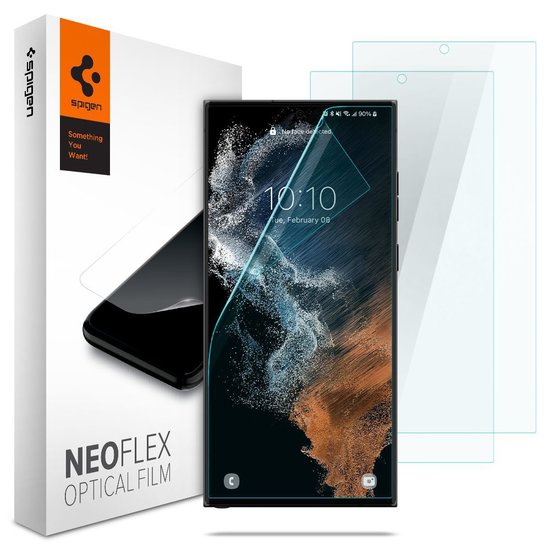 Spigen Neo Flex Solid Galaxy S22 Ultra screenprotector 2 Pack