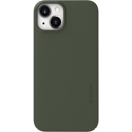 Nudient Thin Case MagSafe iPhone 13 hoesje Groen