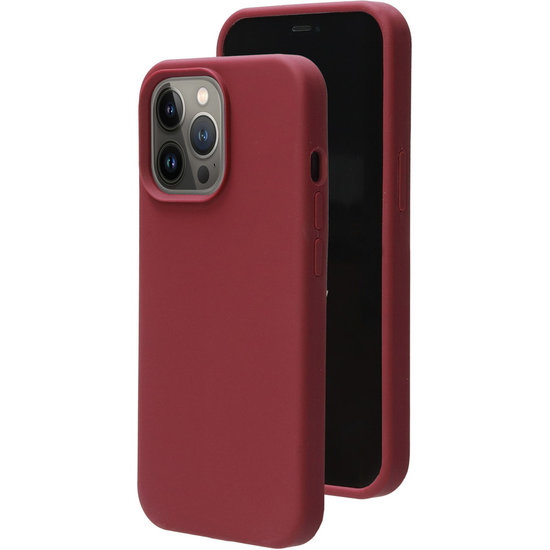 Mobiparts Silicone IPhone 13 Pro Hoesje Plum Rood