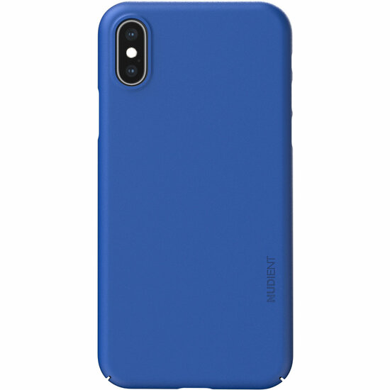 Nudient Thin Hoesje IPhone XS Hoesje Blauwprint Blauw