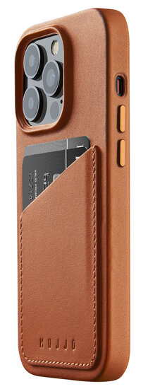 Mujjo Leather Wallet IPhone 14 Pro Hoesje Bruin