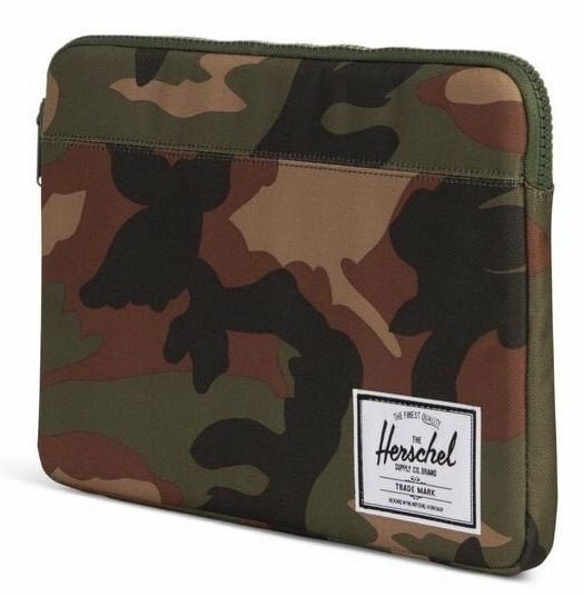 Herschel Anchor Macbook 13 Inch USB-C Sleeve Donker Bruin