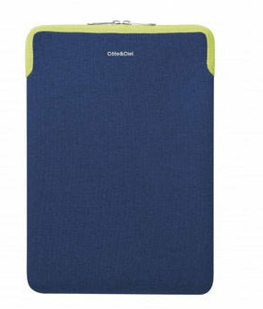 CoteEtCiel Zippered Macbook 16 / 15 Inch Sleeve Blauw
