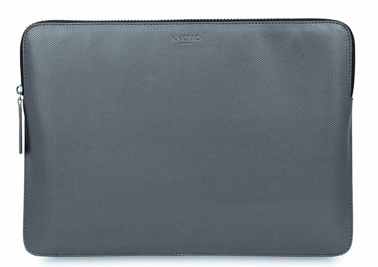 Knomo Embossed Macbook 13 Inch Sleeve Zilver