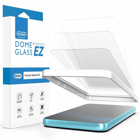 Witstone Ez Glass Galaxy S23 Glazen Doorzichtig 3 Pack