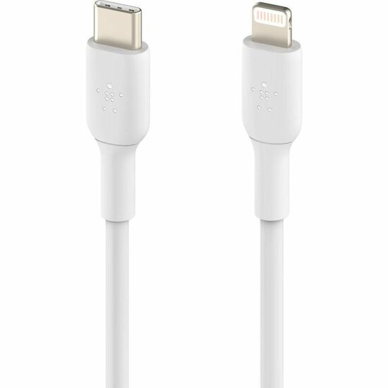 Afbeelding van Belkin BoostCharge Lightning USB-C Kabel 1 Meter Wit | Appelhoes, dé specialist voor al je Apple producten
