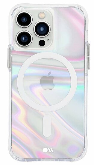 Hoesje-Mate Soap Bubble MagSafe IPhone 13 Pro Hoesje Iridescent