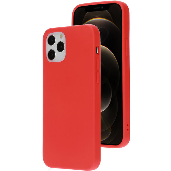 Mobiparts Silicone IPhone 12 Pro / IPhone 12 hoesje Rood