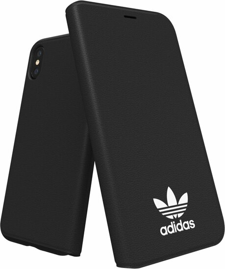 Afbeelding van Adidas Booklet iPhone X / XS Hoesje Zwart | Appelhoes, dé specialist voor al je Apple producten