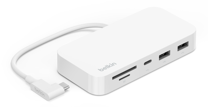 Afbeelding van Belkin Connect 6 Poort IMac USB-C Hub Wit | Appelhoes, dé specialist voor al je Apple producten