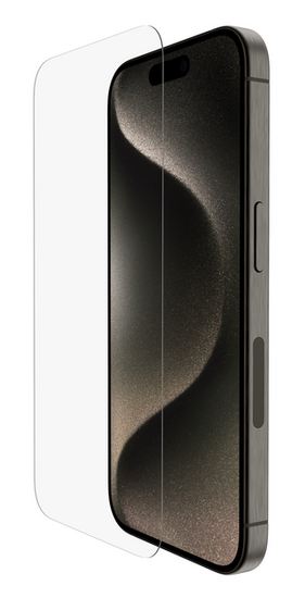 Afbeelding van Belkin Tempered iPhone 15 Pro Glazen Screenprotector | Appelhoes, dé specialist voor al je Apple producten