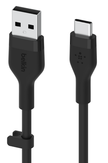 Afbeelding van Belkin BoostCharge Flex USB-A Naar USB-C Kabel 1 Meter Zwart | Appelhoes, dé specialist voor al je Apple producten
