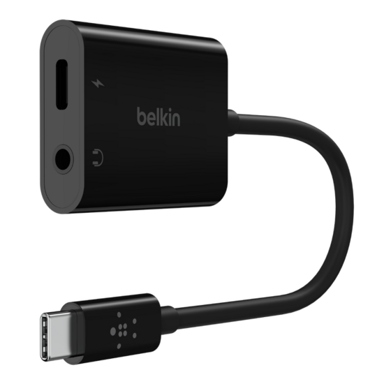 Afbeelding van Belkin RockStar USB-C Naar 3,5 Mm Audio En Oplaad Adapter | Appelhoes, dé specialist voor al je Apple producten