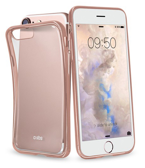 SBS Mobile Slim Edge IPhone 7 Hoesje Roze Goud
