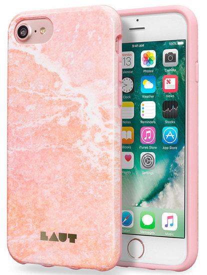 LAUT Huex IPhone 7/8 Hoesje Marble Roze