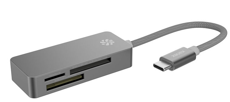 Kanex USB-C Card Reader Space Grijs