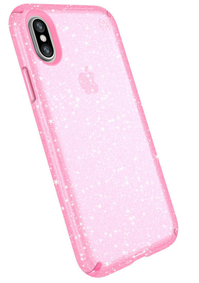 Speck Presidio Doorzichtig Glitter IPhone X Hoesje Roze