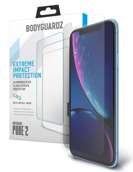BodyGuardz Pure 2 Glass IPhone XR Doorzichtig