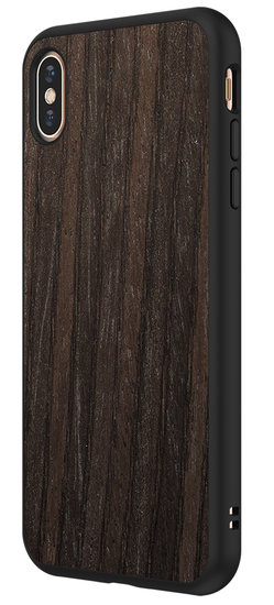 RhinoShield SolidSuit Bruin IPhone XS Hoesje Zwart Oak