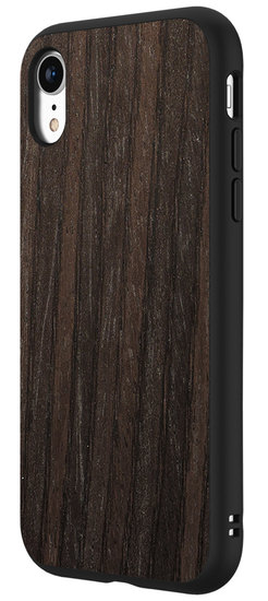 RhinoShield SolidSuit Bruin IPhone XR Hoesje Oak Zwart