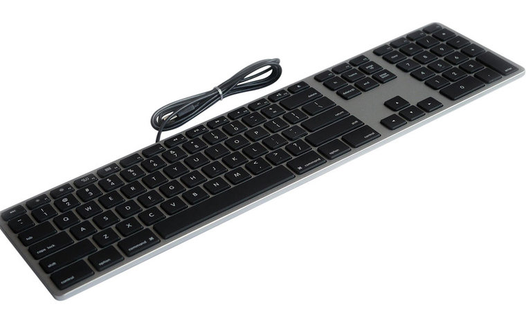 Matias Zilver Wired Keyboard Qwerty US Toetsenbord Grijs