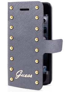 GUESS Studded Folio case iPhone 5/5S Silver