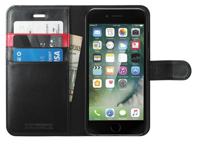Spigen Wallet iPhone 7 hoesje Black
