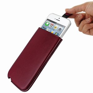 Piel Frama Pull sleeve iPhone 5/5S  Burgundy